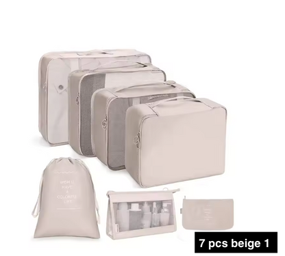 7/8/9/10 Pcs Set Travel Organizer Bags Set – Lightweight Packing Cubes for Suitcase & Luggage