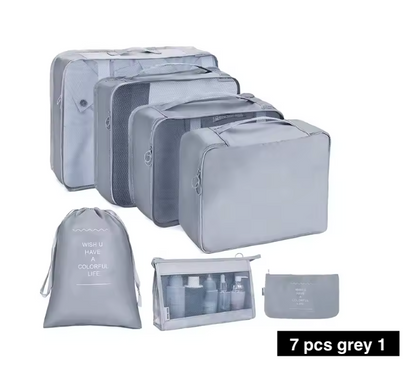 7/8/9/10 Pcs Set Travel Organizer Bags Set – Lightweight Packing Cubes for Suitcase & Luggage