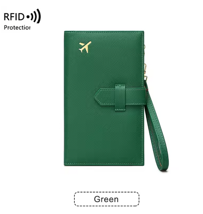 RFID Passport Holder – Stylish Travel Wallet for Cards, Boarding Pass & Documents