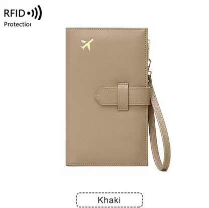 RFID Passport Holder – Stylish Travel Wallet for Cards, Boarding Pass & Documents