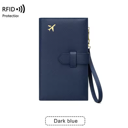 RFID Passport Holder – Stylish Travel Wallet for Cards, Boarding Pass & Documents