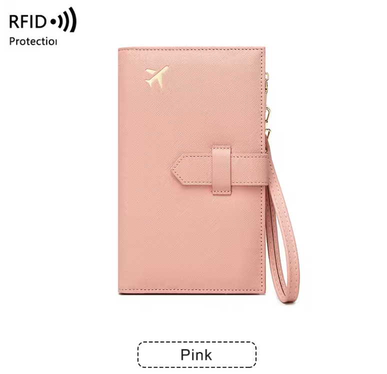 RFID Passport Holder – Stylish Travel Wallet for Cards, Boarding Pass & Documents