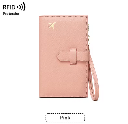 RFID Passport Holder – Stylish Travel Wallet for Cards, Boarding Pass & Documents