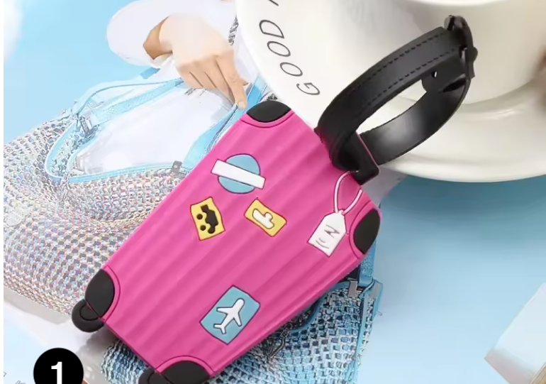 Cute Silicone Luggage Tag – Travel Bag Identifier