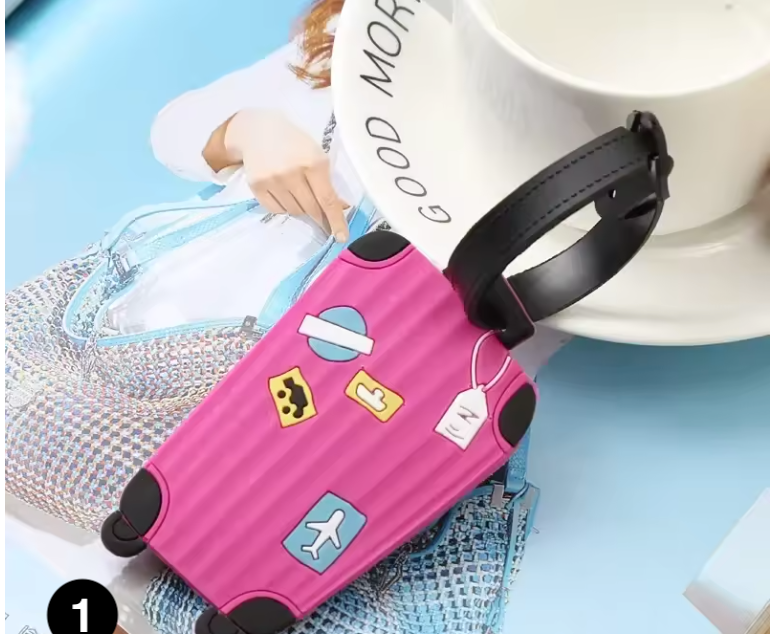 Cute Silicone Luggage Tag – Travel Bag Identifier