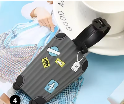 Cute Silicone Luggage Tag – Travel Bag Identifier