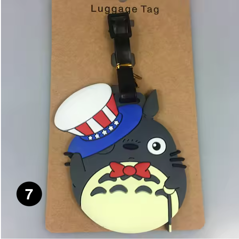 Totoro Luggage Tag – Cute Name Label for Travel Bags