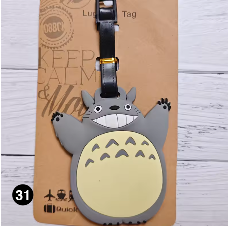 Totoro Luggage Tag – Cute Name Label for Travel Bags