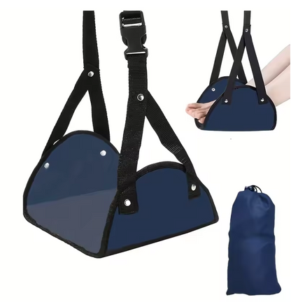 Travel Foot Hammock – Adjustable Leg Rest for Airplane & Office