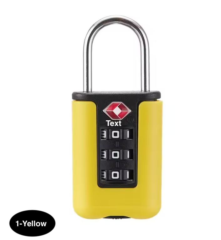 TSA Approved Travel Luggage Lock with 3-Digit Password – Secure Suitcase Lock for Travel Bags