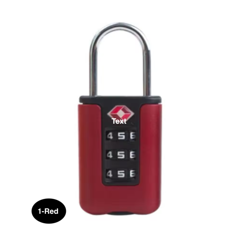 TSA Approved Travel Luggage Lock with 3-Digit Password – Secure Suitcase Lock for Travel Bags