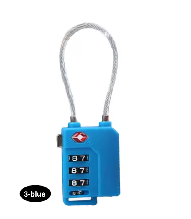 TSA Approved Travel Luggage Lock with 3-Digit Password – Secure Suitcase Lock for Travel Bags