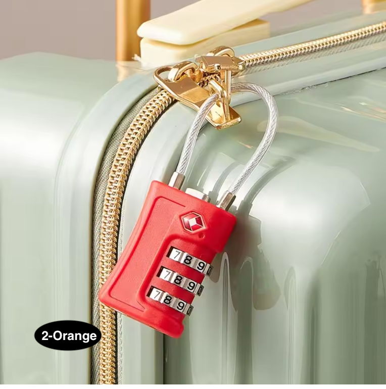 TSA Approved Travel Luggage Lock with 3-Digit Password – Secure Suitcase Lock for Travel Bags