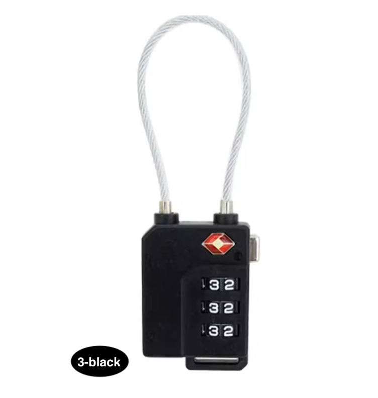 TSA Approved Travel Luggage Lock with 3-Digit Password – Secure Suitcase Lock for Travel Bags