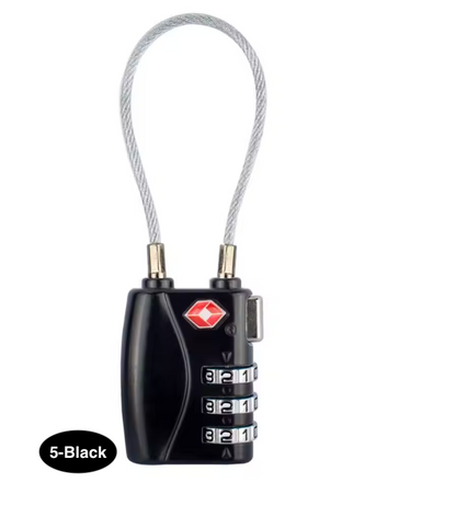 TSA Approved Travel Luggage Lock with 3-Digit Password – Secure Suitcase Lock for Travel Bags