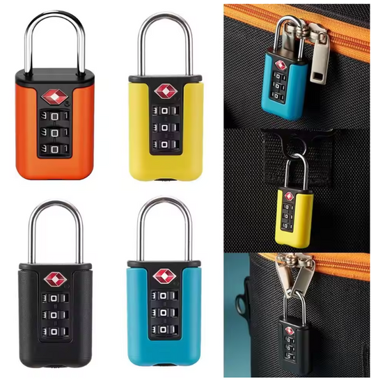 TSA Approved Travel Luggage Lock with 3-Digit Password – Secure Suitcase Lock for Travel Bags