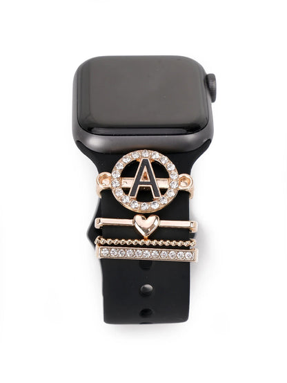Charms for Apple Watch Band Accessories for Galaxy Watch Series Charm Alphabet Jewelry