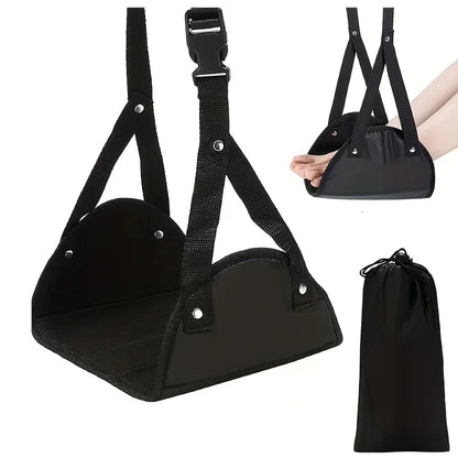 Travel Foot Hammock – Adjustable Leg Rest for Airplane & Office