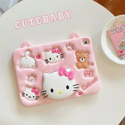 Hello Kitty Table Case for iPad Pro 11 inch 22 21 20 mini Silicone Tablet Cover For iPad 9.7 5th 6th 10.2 9th 8th 7th 10th Funda