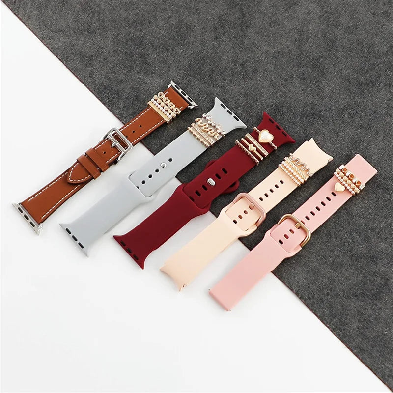 Decoration For samsung 20/22mm Huawei watch strap Diamond Charms Jewelry smartwatch Accessories Apple watch band series 7 8 6 5