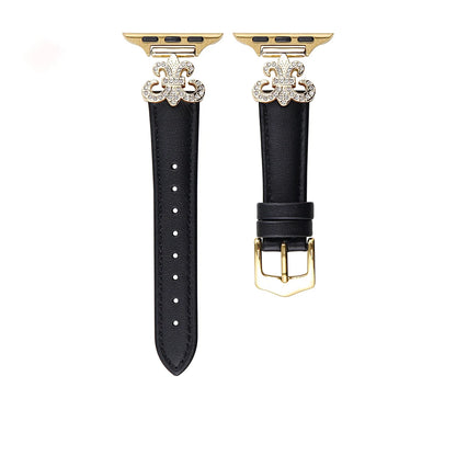 Diamond Leather Band for Apple Watch