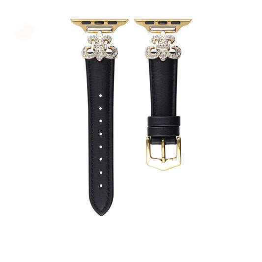 Diamond Leather Band for Apple Watch