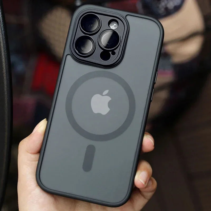MagSafe Magnetic iPhone Case – Wireless Charging Matte Shockproof Cover