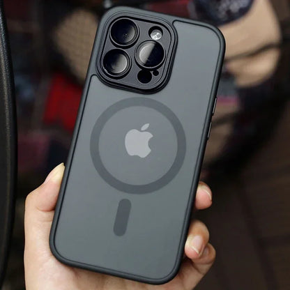 MagSafe Magnetic iPhone Case – Wireless Charging Matte Shockproof Cover