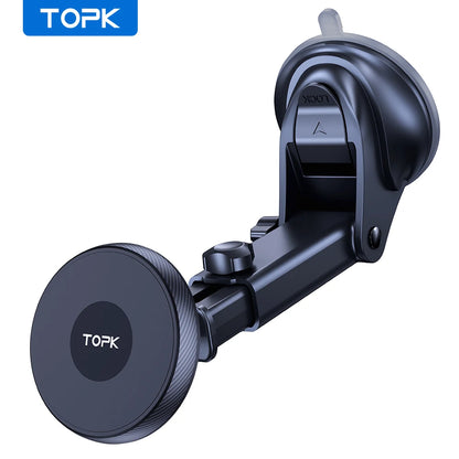 Magnetic Car Phone Holder Mount For Magsafe IPhone15 Pro Max Single-Hand Operation Metal Hook Magnetic Phone Holder for Car