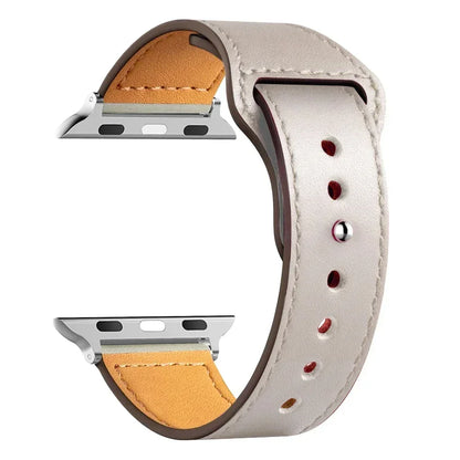 Leather strap For Apple watch band