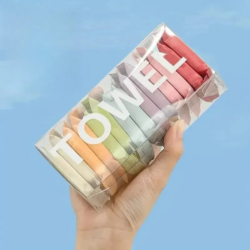 14pcs Disposable Compressed Travel Towels – Portable Hygiene Face & Body Towels
