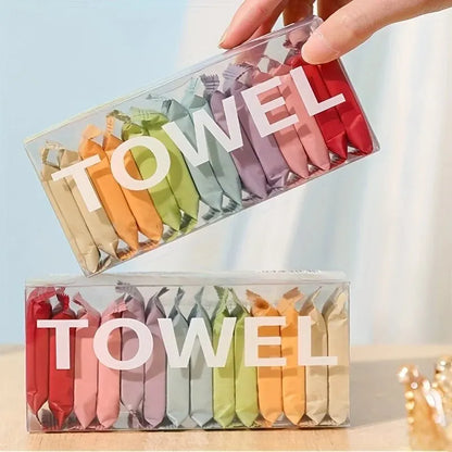 14pcs Disposable Compressed Travel Towels – Portable Hygiene Face & Body Towels
