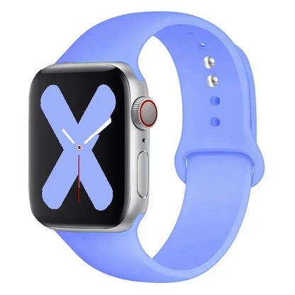 Silicone strap For Apple Watch band 44mm 40mm 45mm 41mm 42mm 38mm correa bracelet iWatch series 9 8 7 6 5 4 3 SE ultra 2 49mm