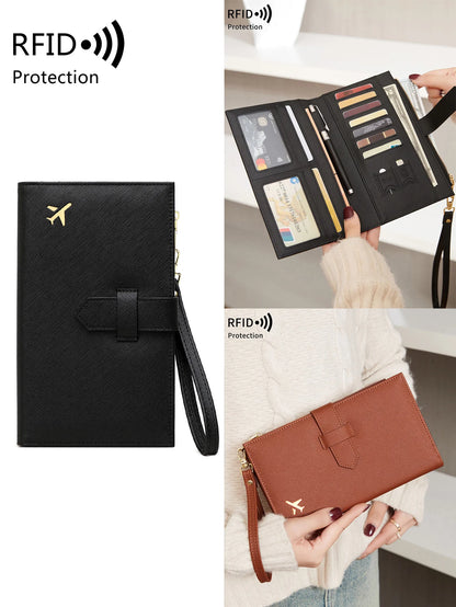 RFID Passport Holder – Stylish Travel Wallet for Cards, Boarding Pass & Documents