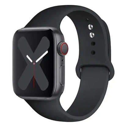Silicone strap For Apple Watch band 44mm 40mm 45mm 41mm 42mm 38mm correa bracelet iWatch series 9 8 7 6 5 4 3 SE ultra 2 49mm