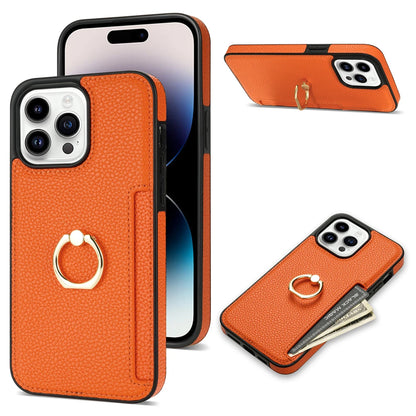 Card Solt Litchi Leather Wallet Case For iPhone