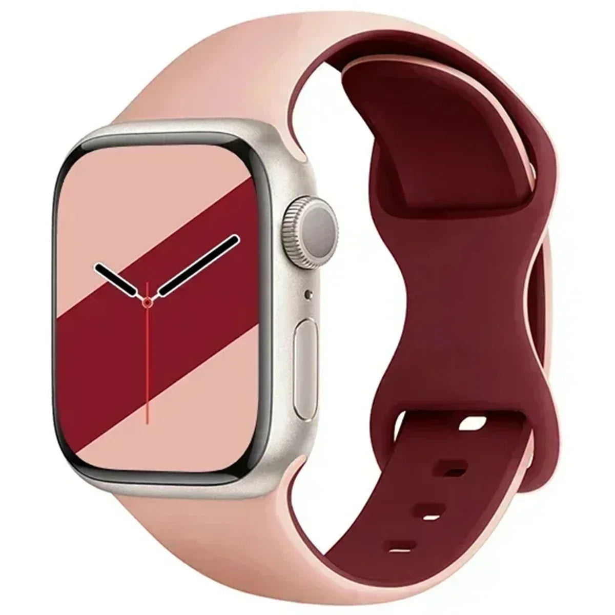 Two-Tone Sports Silicone Strap For Apple Watch