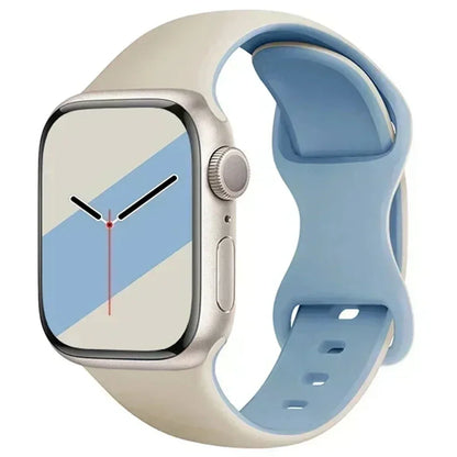Two-Tone Sports Silicone Strap For Apple Watch