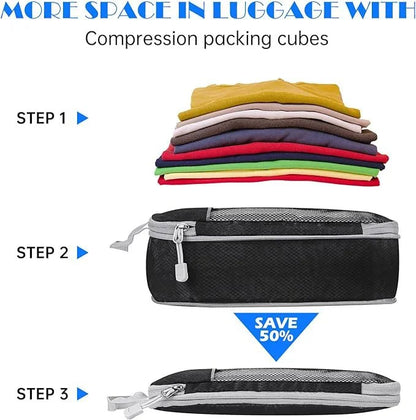 Compressed & Expandable Travel Packing Organizers