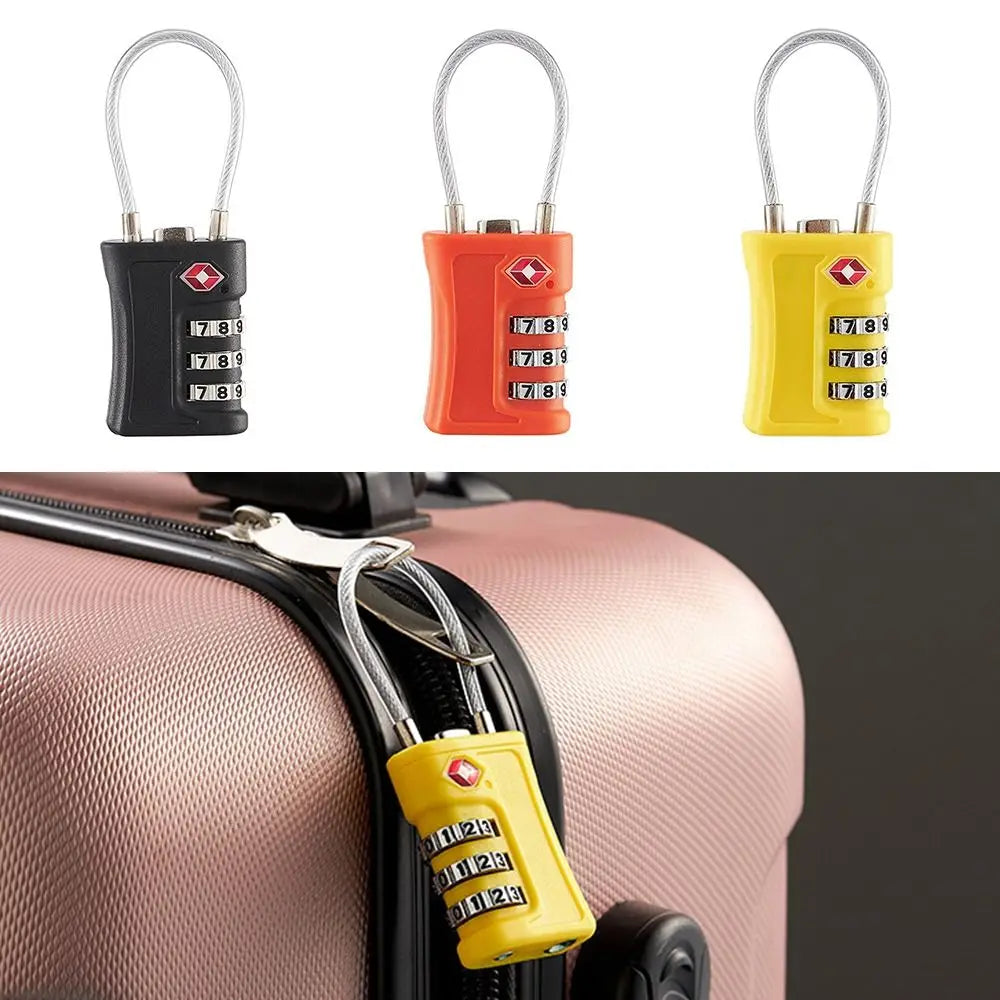 TSA Approved Travel Luggage Lock with 3-Digit Password – Secure Suitcase Lock for Travel Bags