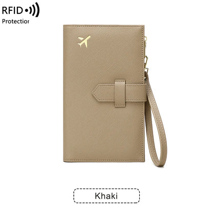 RFID Passport Holder – Stylish Travel Wallet for Cards, Boarding Pass & Documents
