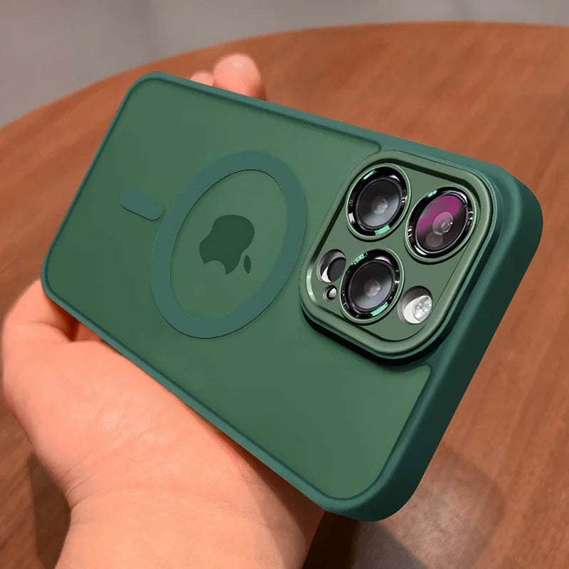 MagSafe Magnetic iPhone Case – Wireless Charging Matte Shockproof Cover