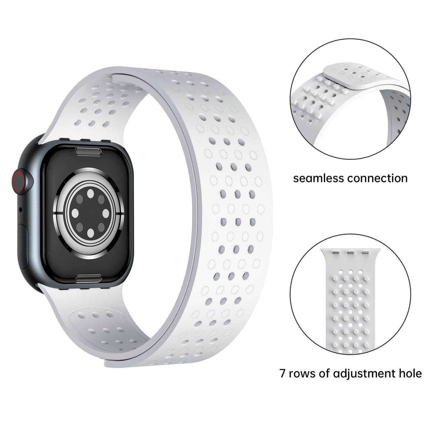 Silicone Strap For Apple watch band 45mm 41mm 44mm 49mm 40mm 42mm 38mm 45 mm watchband bracelet iWatch series 5 se 6 7 8  ultra