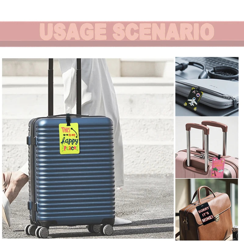 Bright Travel Luggage Tags – Easy Bag Identification