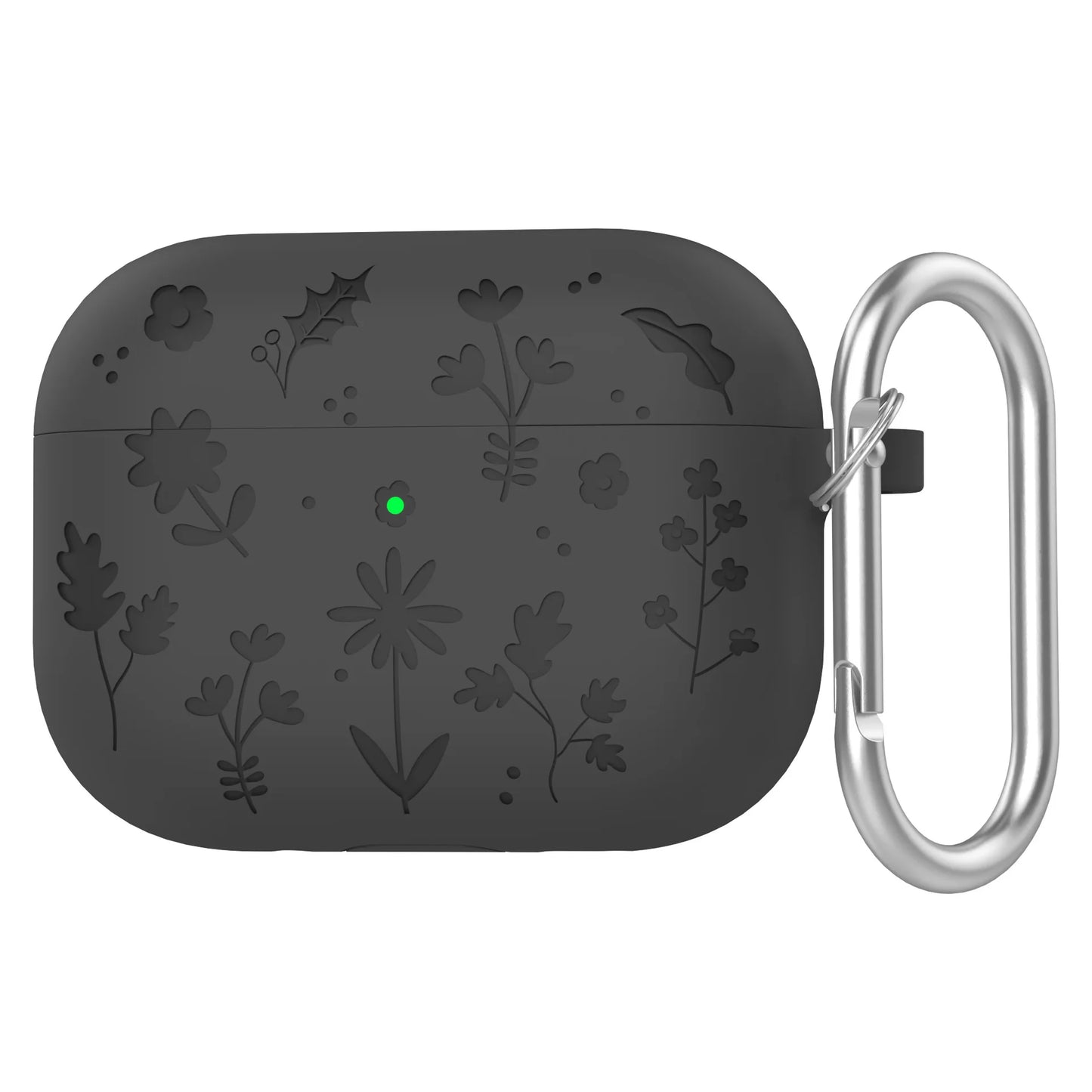 Floral Engraved Silicone Case for AirPods Pro 3 – Shockproof Protective Cover