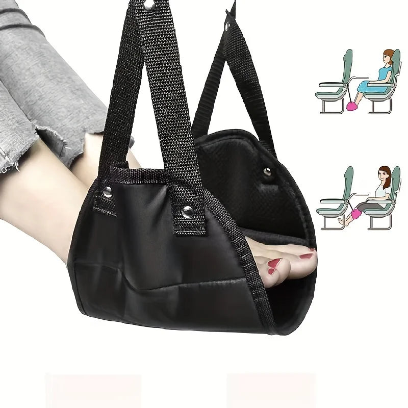 Travel Foot Hammock – Adjustable Leg Rest for Airplane & Office