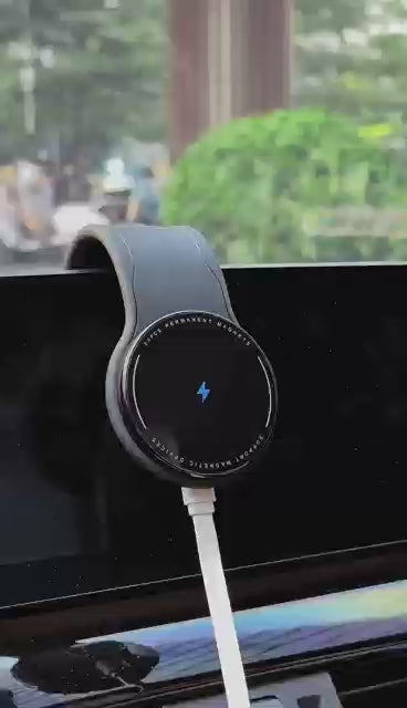 Foldable Magnetic Car Phone Holder with Wireless Charging