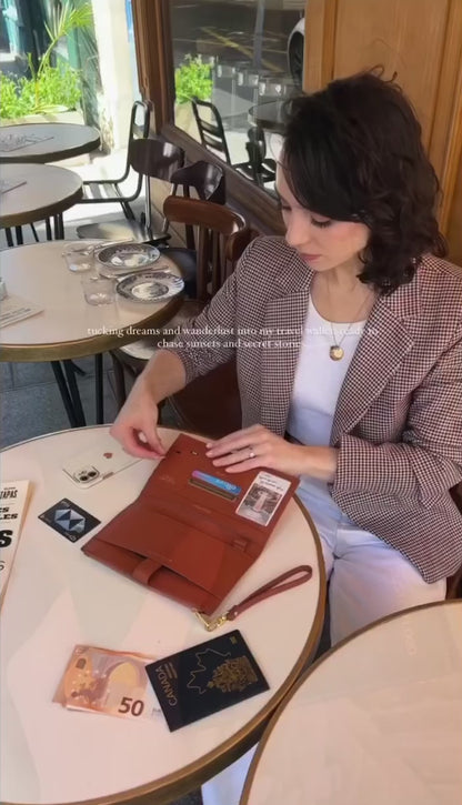 RFID Passport Holder – Stylish Travel Wallet for Cards, Boarding Pass & Documents